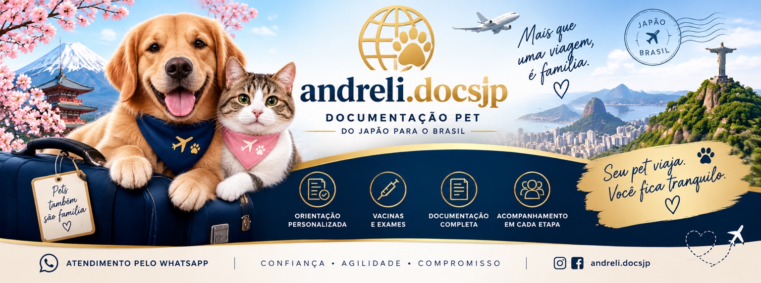 Documentação pet do Japão para o Brasil — Andreli.docsjp